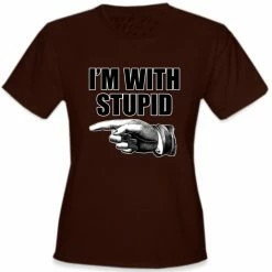 Bewild I'm With Stupid Girl's T-Shirt Cool Funny & Offensive 15 Bewild I'm With Stupid Girl's T-Shirt Cool Funny & Offensive
