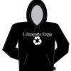 Bewild Cool Funny & Offensive I Recycle Boys Hoodie