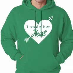 Bewild I Stole Her Heart Couples Adult Hoodie