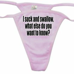 Bewild I Suck And Swallow Thong Thongs