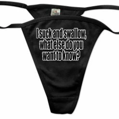 Bewild I Suck And Swallow Thong Thongs