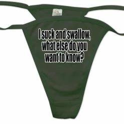 Bewild I Suck And Swallow Thong Thongs