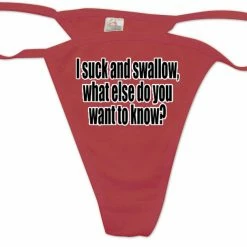 Bewild I Suck And Swallow Thong Thongs