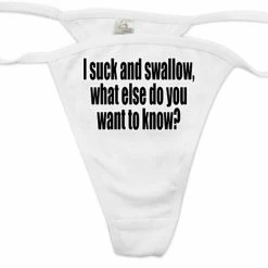 Bewild I Suck And Swallow Thong Thongs