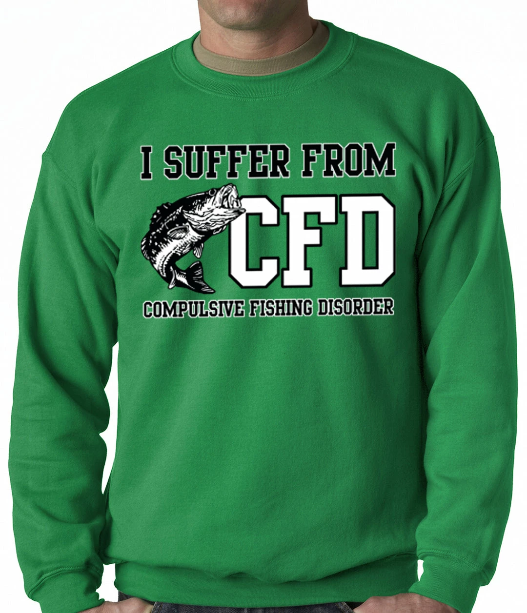 Bewild Cool Funny & Offensive I Suffer From Compulsive Fishing Disorder Adult Crewneck 5 Bewild Cool Funny & Offensive I Suffer From Compulsive Fishing Disorder Adult Crewneck
