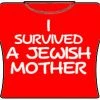 Bewild I Survived A Jewish Mother Girls T-Shirt (Red)