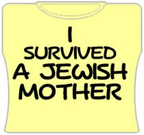Bewild I Survived A Jewish Mother Girls T-Shirt (Yellow) Cool Funny & Offensive