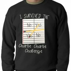 Bewild I Survived Charlie Charlie Adult Crewneck