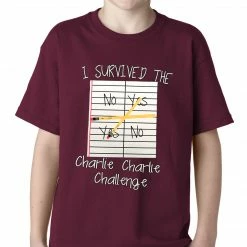 Bewild Cool Funny & Offensive I Survived Charlie Charlie Kids T-shirt