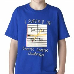 Bewild Cool Funny & Offensive I Survived Charlie Charlie Kids T-shirt