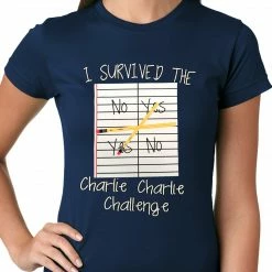 Bewild Cool Funny & Offensive I Survived Charlie Charlie Ladies T-shirt