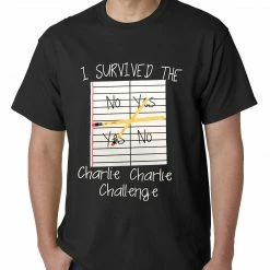 Bewild I Survived Charlie Charlie Mens T-shirt Say It Loud