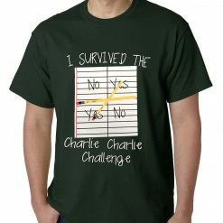 Bewild I Survived Charlie Charlie Mens T-shirt Say It Loud