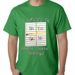 Bewild I Survived Charlie Charlie Mens T-shirt Say It Loud