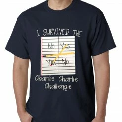 Bewild I Survived Charlie Charlie Mens T-shirt Say It Loud