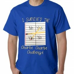 Bewild I Survived Charlie Charlie Mens T-shirt Say It Loud