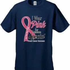 Bewild I Wear Pink For Someone Special Men's T-Shirt Say It Loud