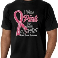 Bewild I Wear Pink For Someone Special Men's T-Shirt Say It Loud