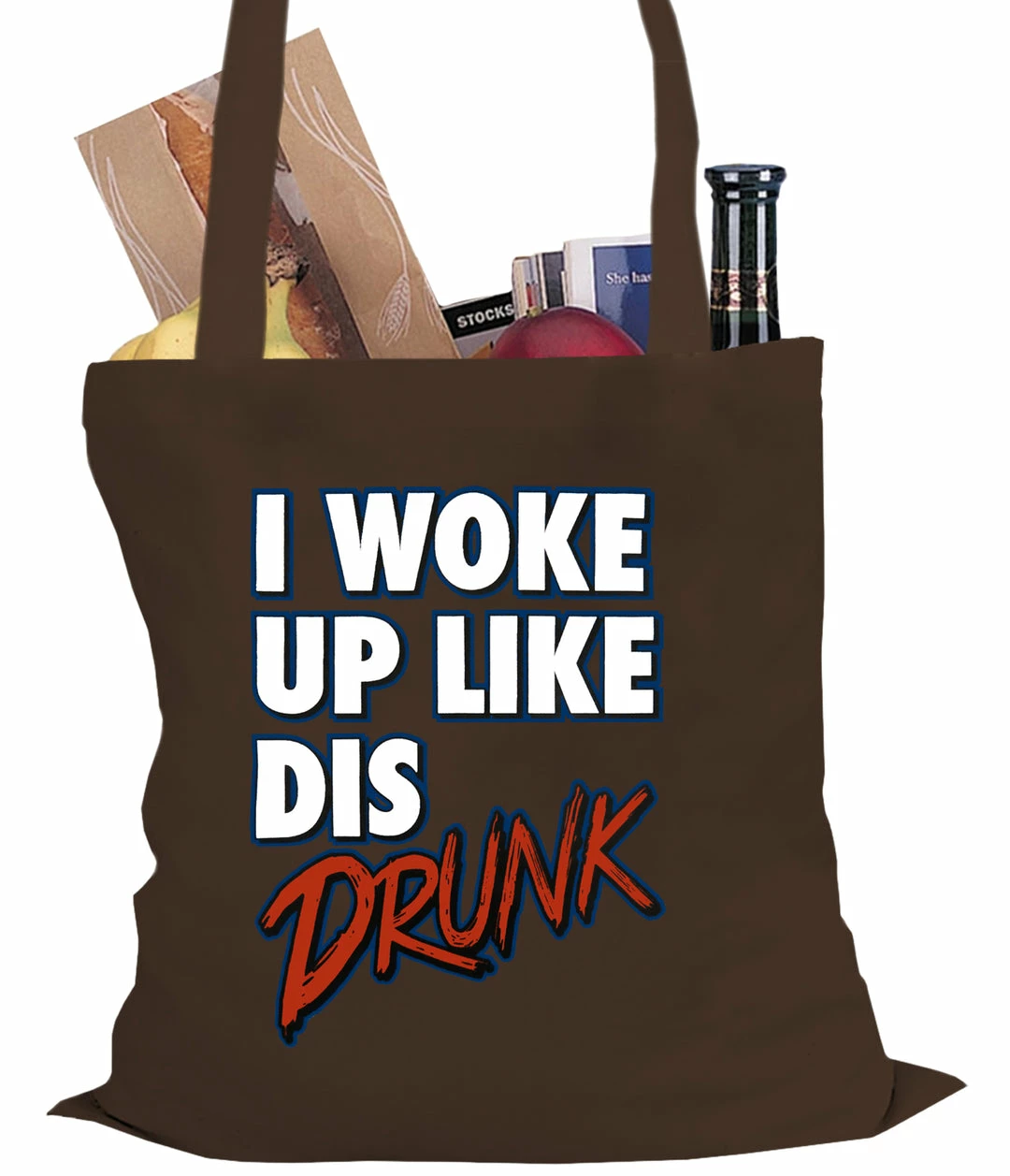 Bewild Hip-Hop Inspired I Woke Up Like Dis, Drunk Tote Bag 4 Bewild Hip-Hop Inspired I Woke Up Like Dis, Drunk Tote Bag