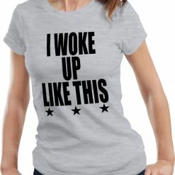 Bewild I Woke Up Like This W/ Stars Girl's T-Shirt Hip-Hop Inspired Clothing