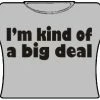 Bewild Im Kind Of A Big Deal Girls T-Shirt (Grey)