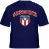 Bewild International Soccer Shirts - Puerto Rico Crest T-Shirt (Mens) Nationality & Ethnic