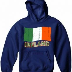 Bewild Ireland Vintage Flag Adult Hoodie
