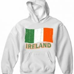 Bewild Ireland Vintage Flag Adult Hoodie