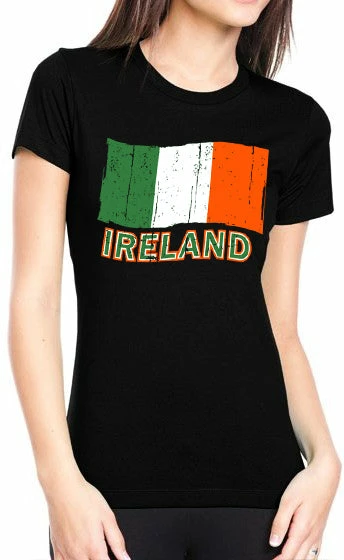 Bewild Ireland Vintage Flag Girl's T-Shirt Nationality & Ethnic 5 Bewild Ireland Vintage Flag Girl's T-Shirt Nationality & Ethnic