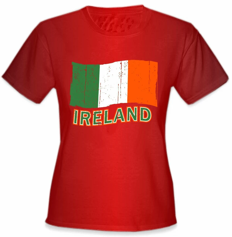 Bewild Ireland Vintage Flag Girl's T-Shirt Nationality & Ethnic 6 Bewild Ireland Vintage Flag Girl's T-Shirt Nationality & Ethnic
