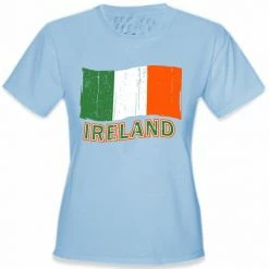 Bewild Ireland Vintage Flag Girl's T-Shirt Nationality & Ethnic 17 Bewild Ireland Vintage Flag Girl's T-Shirt Nationality & Ethnic