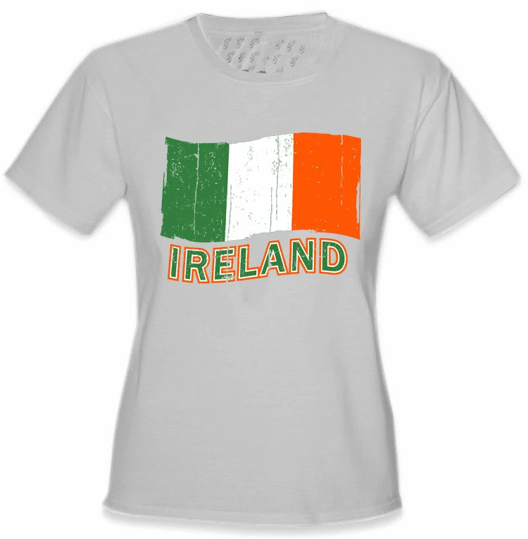 Bewild Ireland Vintage Flag Girl's T-Shirt Nationality & Ethnic 9 Bewild Ireland Vintage Flag Girl's T-Shirt Nationality & Ethnic