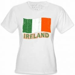Bewild Ireland Vintage Flag Girl's T-Shirt Nationality & Ethnic 20 Bewild Ireland Vintage Flag Girl's T-Shirt Nationality & Ethnic