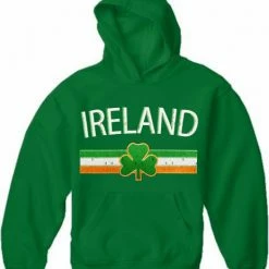 Bewild St.Patricks Day Ireland Vintage Shield International Mens Hoodie