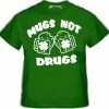 Bewild Irish Drinking T-Shirts - Mugs Not Drugs T-Shirt