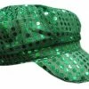 Bewild Irish Green Sequin Newsboy Party Hat