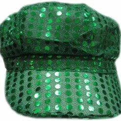 Bewild Irish Green Sequin Newsboy Party Hat