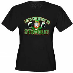 Bewild Irish "Let's Get Ready To Stumble!" Girls T-Shirt St.Patricks Day 9 Bewild Irish