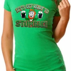 Bewild Irish "Let's Get Ready To Stumble!" Girls T-Shirt St.Patricks Day 10 Bewild Irish