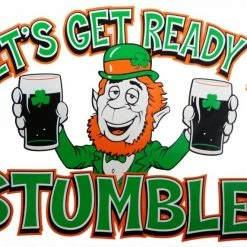 Bewild Irish "Let's Get Ready To Stumble!" Girls T-Shirt St.Patricks Day 11 Bewild Irish