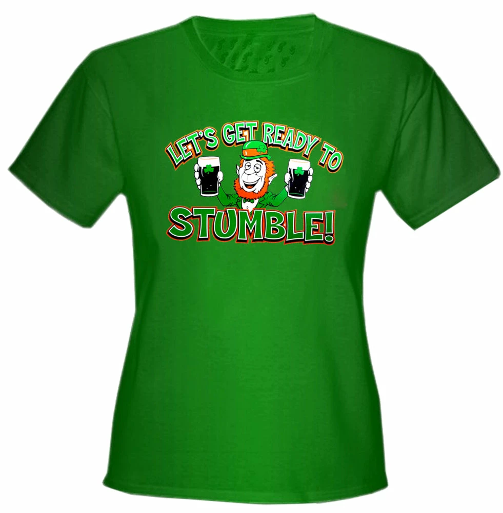 Bewild Irish "Let's Get Ready To Stumble!" Girls T-Shirt St.Patricks Day 4 Bewild Irish "Let's Get Ready To Stumble!" Girls T-Shirt St.Patricks Day