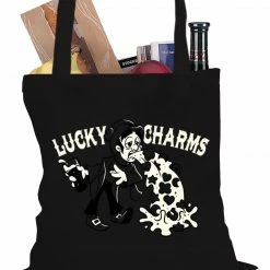 Bewild Irish Lucky Charms Funny Drinking Tote Bag Holiday Prints