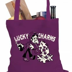 Bewild Irish Lucky Charms Funny Drinking Tote Bag Holiday Prints