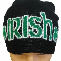 Bewild Accessories Irish Shamrock Beanie (Black/Green)