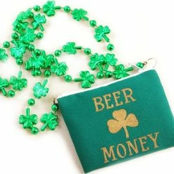 Bewild Accessories Irish Shamrock Beer Money Cash & ID Purse