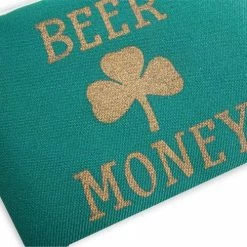 Bewild Accessories Irish Shamrock Beer Money Cash & ID Purse