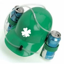 Bewild Irish Shamrock Double Beer Can Helmet