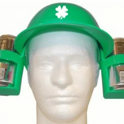 Bewild Irish Shamrock Double Beer Can Helmet