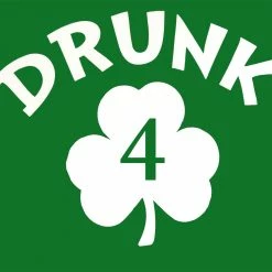 Bewild Men's T-Shirts Irish Shamrock Drunk Men's T-Shirt (Kelly Green)
