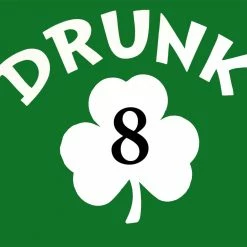Bewild Men's T-Shirts Irish Shamrock Drunk Men's T-Shirt (Kelly Green)